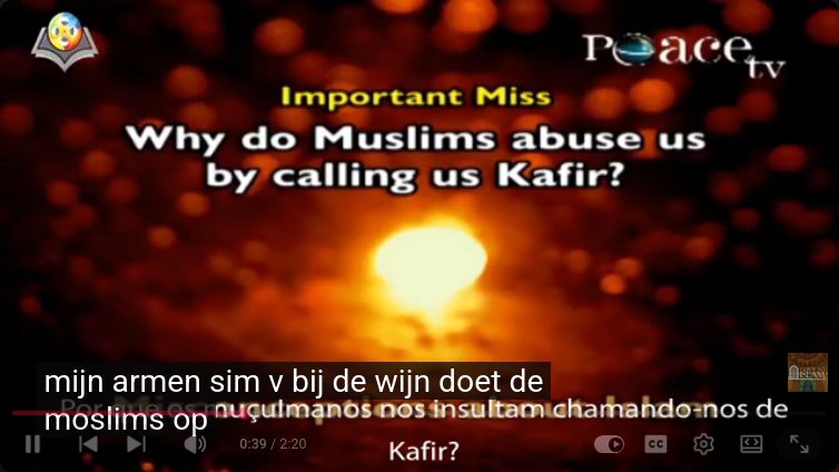 Porque um não muçulmano é chamado de "kafir"
